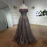 Vestido de noche largo de lujo estilo Dubái con tirantes finos en color rosa, corte A y cuentas, para mujer, para boda, 2025, LA72507