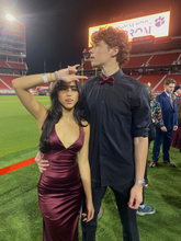 Vestido de noche ajustado con escote en V profundo y sexy Y5762