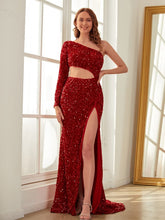 Robe de bal fendue à découpes latérales VMP162