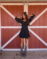 Vestido de fiesta de bienvenida de gasa negro corte A, estilo casual Y2836