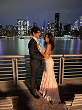 Robe de bal rose esthétique, robe de soirée dos nu Y3001