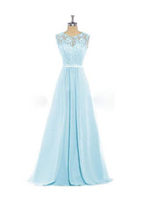 Robe de demoiselle d'honneur bleu ciel en dentelle, débardeur, pour mariage BD012