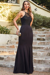 Vestidos de dama de honor de satén sin mangas con escote columna encantador