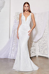 Robe de mariée longue et formelle Cendrillon Divine EW115