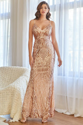 Vestido de fiesta de lentejuelas de sirena rosa