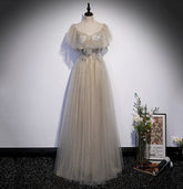 Robe de bal longue en tulle à sequins, taille S60