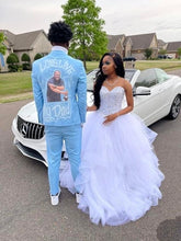 Robe de bal en tulle à décolleté cœur Y1320