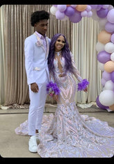 Robe de bal sirène chic avec traîne, robe de soirée charmante Y1642