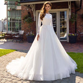 Baoleely Full Lace Wedding Dresses Wedding Gowns Offer the shoulder