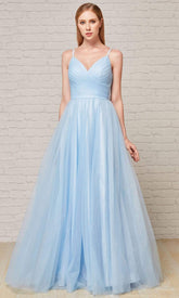 Robe en tulle pailleté à plis