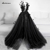 Robe de mariée classique à plumes noires Baoleely, robe d'anniversaire de princesse