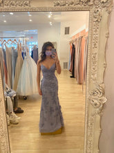 Elegante vestido de sirena de encaje con tirantes finos para baile de graduación, encantador vestido de noche Y880