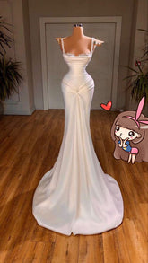 Robe de soirée longue sirène élégante, robe de cérémonie charmante Y616