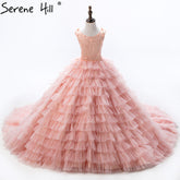Baby Peach Pageant Dresses For Girls Glitz Flower Girl Dresses HTA0005