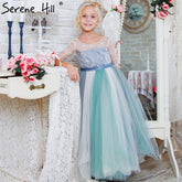 Robes de première communion à perles en cascade pour filles, concours HTA0003, soldes, sans retour ni remboursement