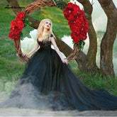 Baoleely Wedding Dress Plus Size Lace Cap Short Sleeves