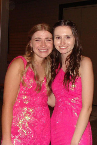 Robe de bal longue sirène à paillettes asymétrique