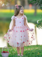 Vestido de tul hasta la rodilla para bebé niña 