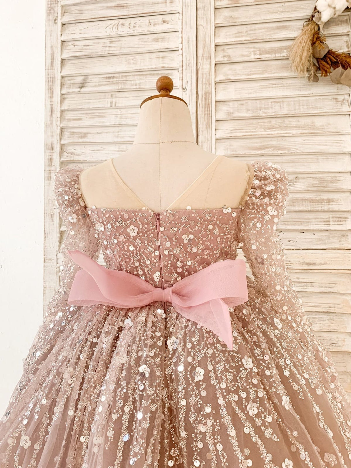 Vestido de cumpleaños de niña estilo princesa/de tul hasta la rodilla 