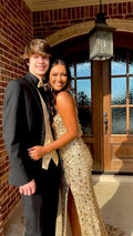 Classy Gold Prom Dress,Luxurious Gold Evening Dress Y1840