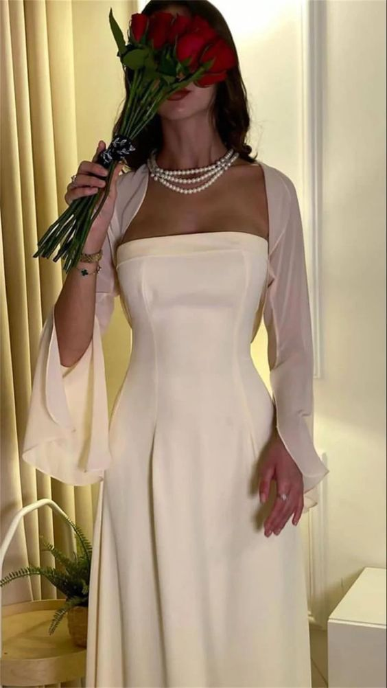 Robe de soirée longue élégante de style trapèze, robe de bal Y7609