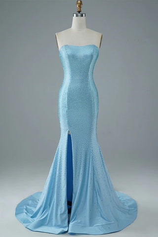 Strapless Mermaid Prom Dress