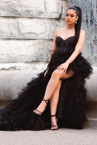 Tulle High-Low Prom Dress