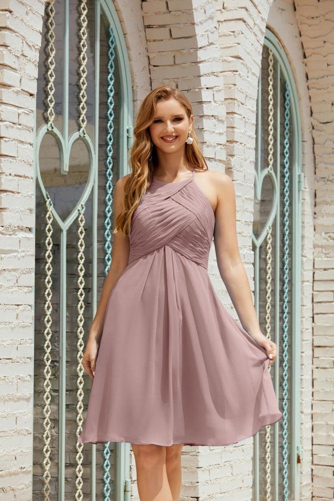 Vestidos de fiesta sin mangas, vestido formal de cóctel para graduación 28014 