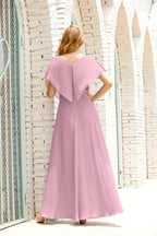Vestido Baoleely para la madre de la novia, talla grande, escote en V, largo hasta el suelo, formal, para invitada de boda 28020