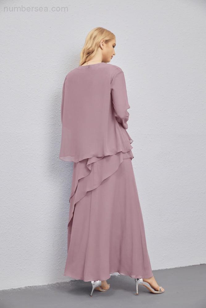 Vestidos de madre de la novia con cárdigan ligero abierto al frente, vestido formal de fiesta 28081 