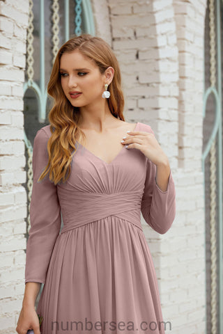 Baoleely Bridesmaid Dress Chiffon Formal Party Dress Evening Dress 28016