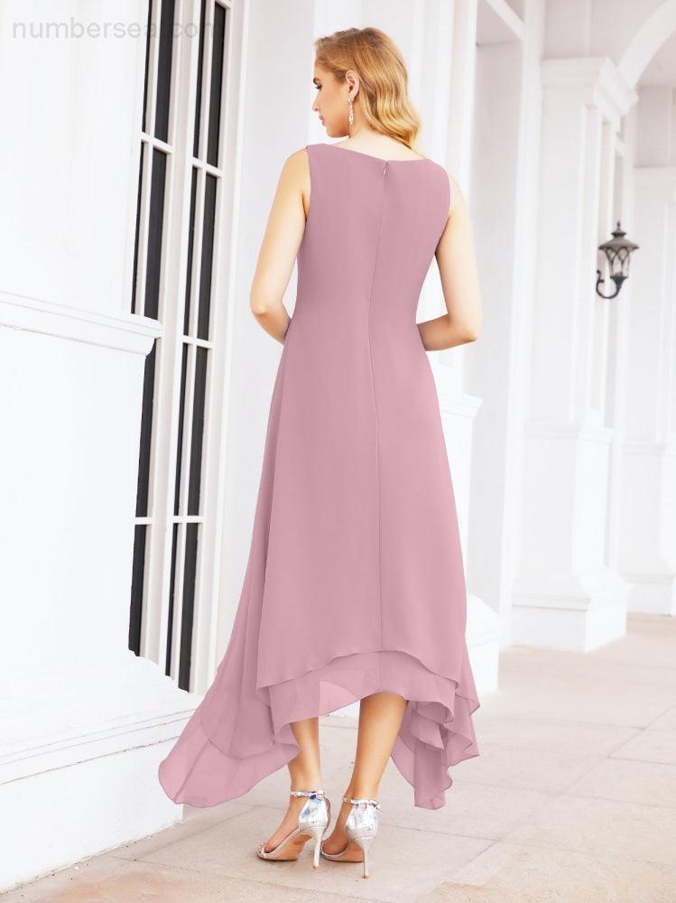 Vestido de fiesta formal de dos piezas corte A para la madre de la novia Sunderly SY28073