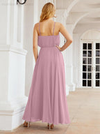 Baoleely  Halter Long Bridesmaid Dresses Formal A line Juniors Dress 28029
