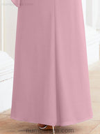 Vestido largo de fiesta formal Sunderly para la madre de la novia con capa de volantes SY28026