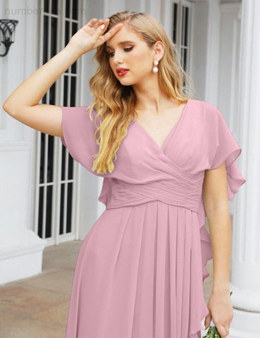 Vestidos de dama de honor Baoleely, vestidos de gala formales sin espalda para fiestas de noche, vestido para la madre de la novia 28040