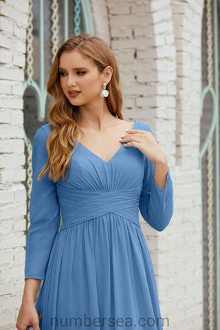 Baoleely Bridesmaid Dress Chiffon Formal Party Dress Evening Dress 28016