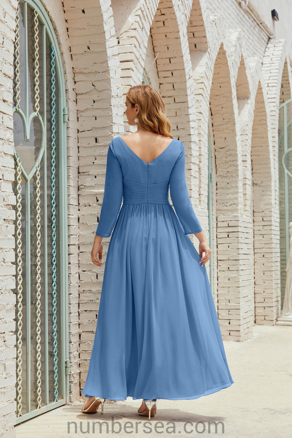 Baoleely Bridesmaid Dress Chiffon Formal Party Dress Evening Dress 28016