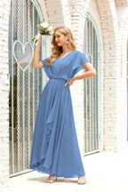 Vestido Baoleely para la madre de la novia, talla grande, escote en V, largo hasta el suelo, formal, para invitada de boda 28020