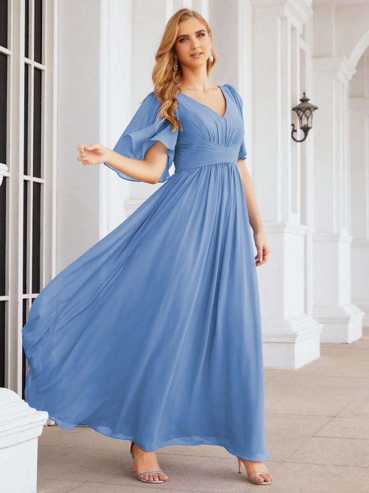 Vestidos de dama de honor para mujer, vestido largo de fiesta para boda o graduación 28068