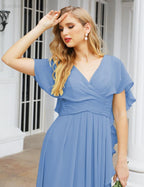Baoleely Bridesmaid Dresses Backless Formal Prom Gowns for Evening Party Mother of The Bride Dress 28040