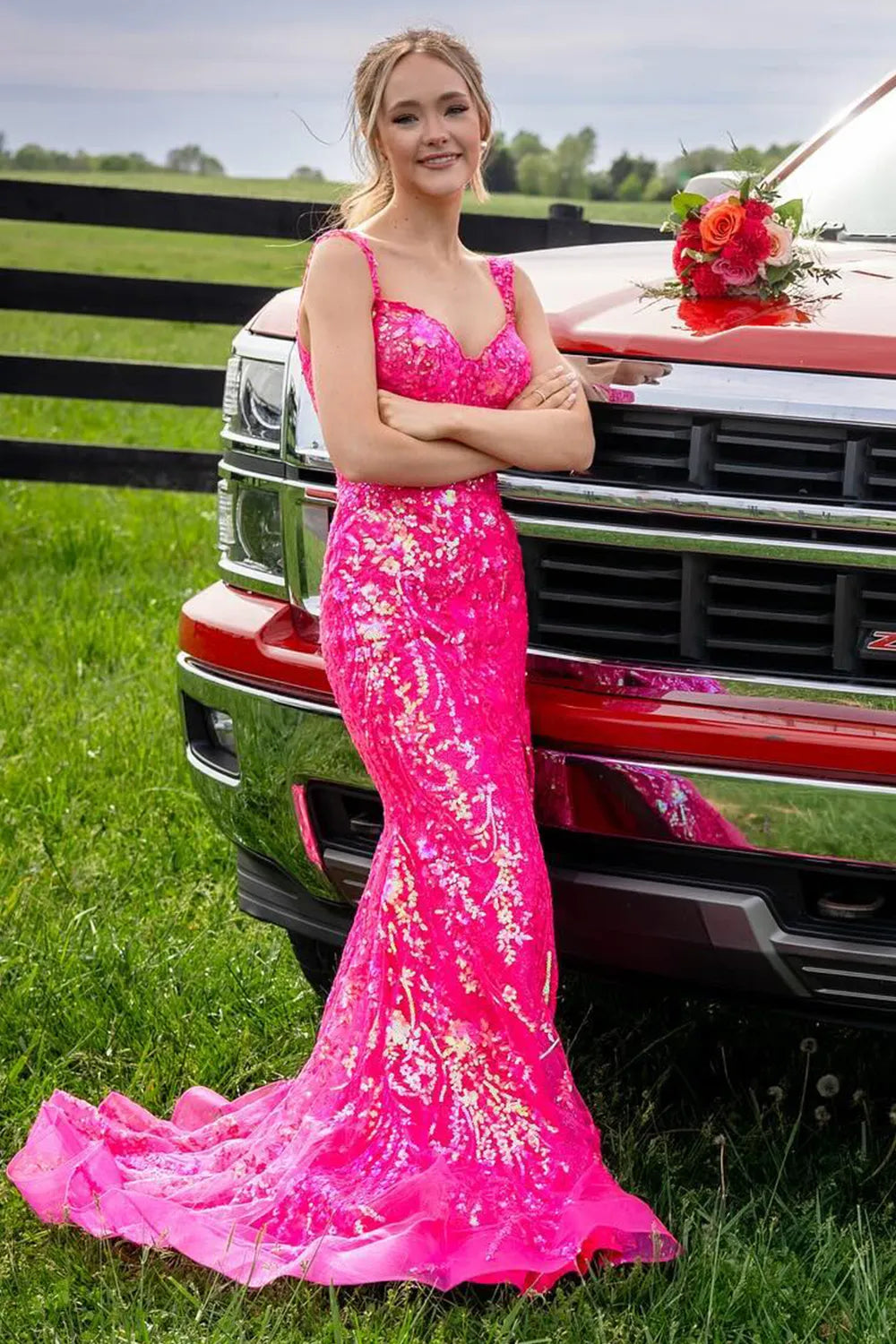 Sparkly  Off the Shoulder Mermaid Sequins Long Prom Dress with Slit