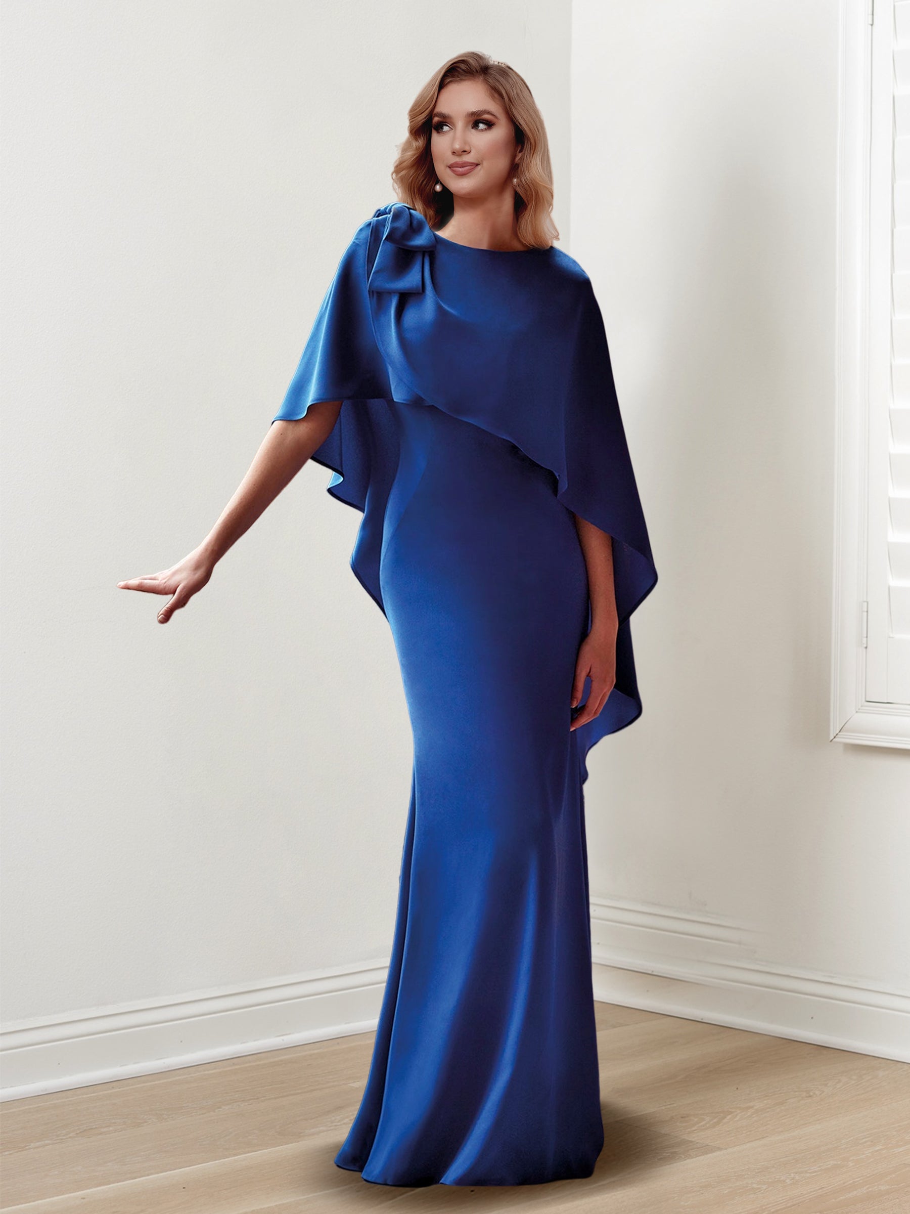 Vestidos de corte recto/columna sin mangas para la madre de la novia 