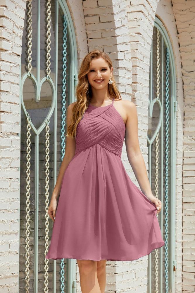 Vestidos de fiesta sin mangas, vestido formal de cóctel para graduación 28014 