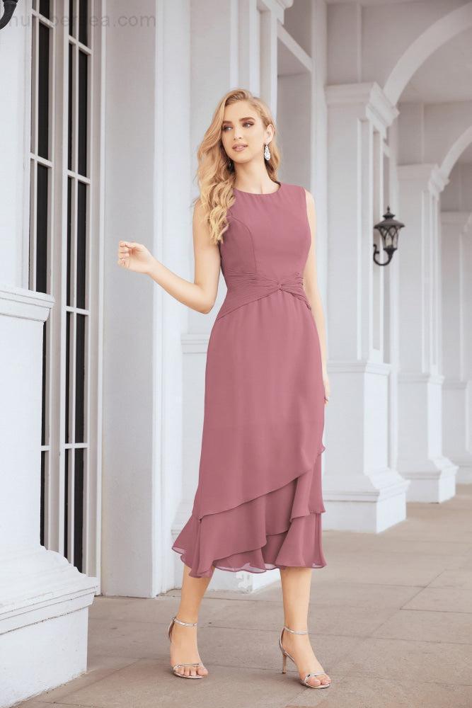 Robe de soirée deux pièces Sunnderly, coupe trapèze, pour la mère de la mariée, référence SY28072