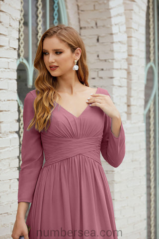 Baoleely Bridesmaid Dress Chiffon Formal Party Dress Evening Dress 28016