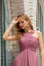 Vestidos de dama de honor con cuello halter, vestido formal de cóctel o de fiesta 28015 