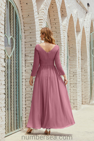 Baoleely Bridesmaid Dress Chiffon Formal Party Dress Evening Dress 28016