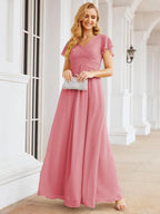 Vestidos de fiesta formales Baoleely para madre de la novia, con mangas cortas, vestido de dama de honor 28047 