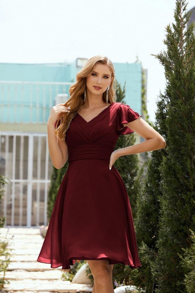 Robe de soirée mi-longue, robe de cocktail formelle, robe de bal, 28013 