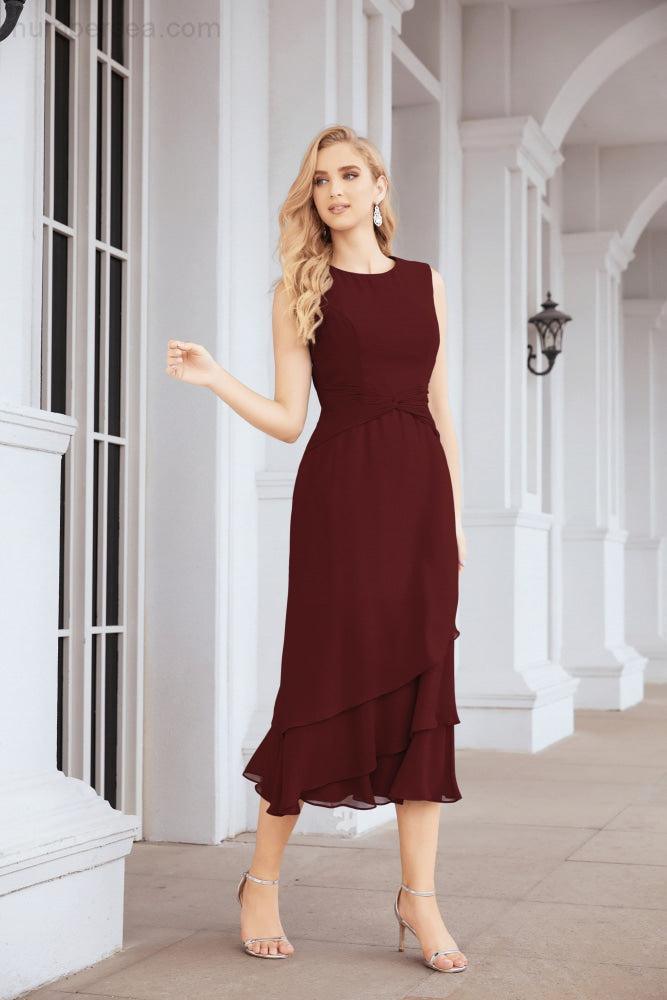Robe de soirée deux pièces Sunnderly, coupe trapèze, pour la mère de la mariée, référence SY28072